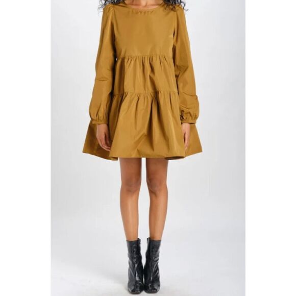 En Saison Taffeta Tiered Dress - Picture 1 of 11